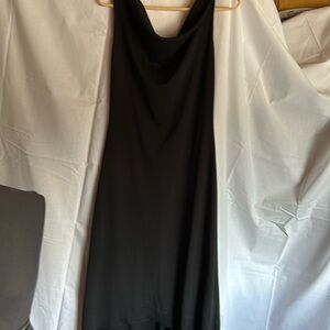 Black long dress peep studio